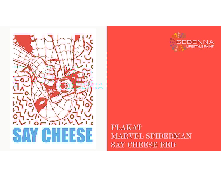 Plakat Marvel Spider Man Say Cheese Red